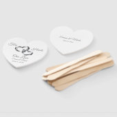 Wedding Paddle Fan Fächer (Non-assembled)