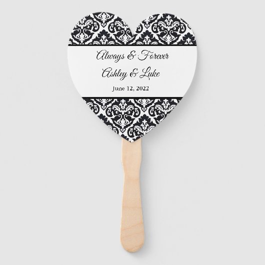 Wedding Paddle Fan Fächer (Vorderseite)