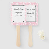 Wedding Paddle Fan Fächer (Vorne und Hinten)