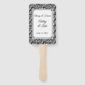 Wedding Paddle Fan Fächer (Rückseite)