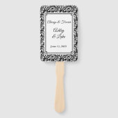 Wedding Paddle Fan Fächer (Vorderseite)