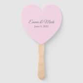 Wedding Paddle Fan Fächer (Rückseite)