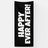WEDDING PARTY BANNER FREUT SICH JE NACHDEM! (Vertikal)