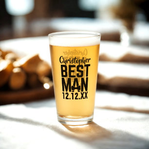 Wedding Party Best Man Glass Tumbler