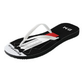 Wedding Party Bridesman Tuxedo Flip Flops Badesandalen (Schrägansicht)