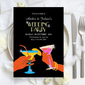 Wedding party einladung