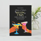 Wedding party einladung (Stehend Vorderseite)