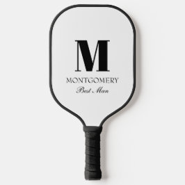 Wedding Party Gifts Monogram Best Man Pickleball Schläger