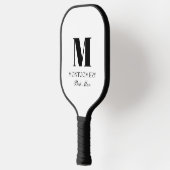 Wedding Party Gifts Monogram Best Man  Pickleball Schläger (Links)