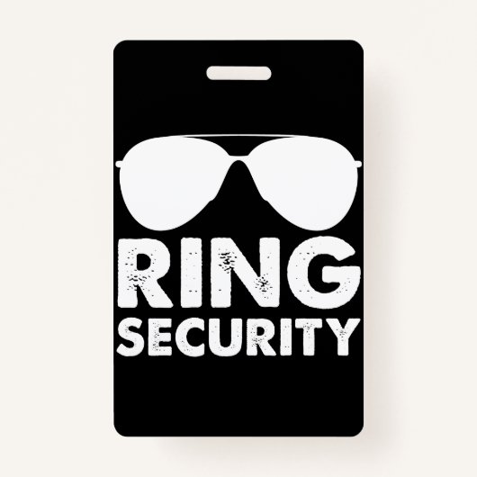 Wedding Party Ring Security Wedding Ring Ausweis (Vorderseite)
