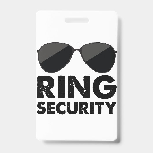 Wedding Party Ring Security Wedding Ring Ausweis (Vorderseite)