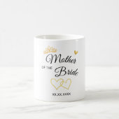 Wedding Party Role & Date Elegant Design Kaffeetasse (Mittel)