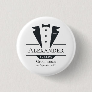 Wedding Party Tuxedo gibt Trauzeuge Button