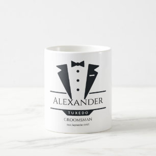 Wedding Party Tuxedo gibt Trauzeuge Kaffeetasse