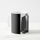 Wedding Party Tuxedo Trauzeuge Tasse Geschenk (Vorderseite Links)