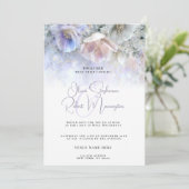 Wedding | Pastel Peony Einladung (Stehend Vorderseite)