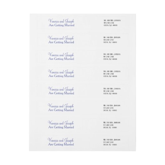 Wedding Periwinkle White (Bogen)