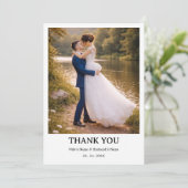 Wedding Personalized Card | Simple Elegant Couple  Einladung (Stehend Vorderseite)