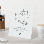 Wedding Petal Toss Sockelschild (In SItu)