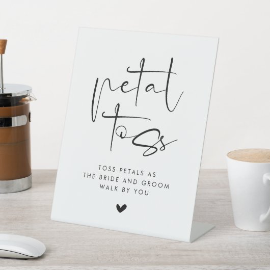 Wedding Petal Toss Sockelschild (In SItu)