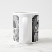 Wedding Photo Collage Mug with Initial & Date Jumbo-Tasse (Rückseite)