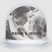  WEDDING PHOTO CUSTOM SNOW GLOBE SCHNEEKUGELN (Vorderseite)