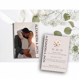 Wedding Photo Invitation | Personalized Elegance  Save The Date