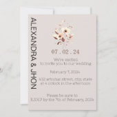 Wedding Photo Invitation | Personalized Elegance Save The Date (Vorderseite)