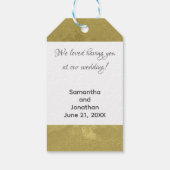 Wedding Photo Luxury Thank You Gift Tag Geschenkanhänger (Rückseite)