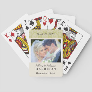 Wedding Photo Personalized Playing Cards Spielkarten