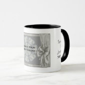 Wedding Photo Silver Personalized Tasse (VorderseiteRechts)