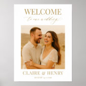Wedding Photo Welcome Sign Poster (Vorne)