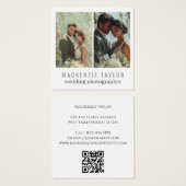 Wedding Photographer 2 Photo Personalized QR Code (Vorne & Hinten)