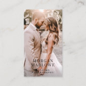 Wedding Photographer Business Card Visitenkarte (Vorderseite)