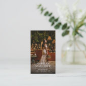 Wedding Photographer Business Card Visitenkarte (Stehend Vorderseite)