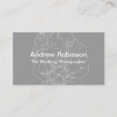 Wedding Photographer Modern Minimalist Visitenkarte (Vorderseite)
