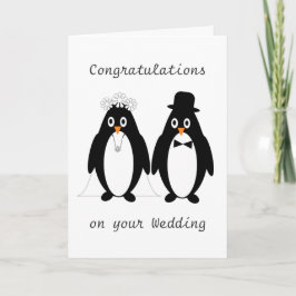 Wedding Pinguine Karte