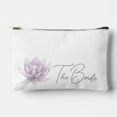 Wedding Pink Lotus Bride Zubehörtasche (Vorderseite)