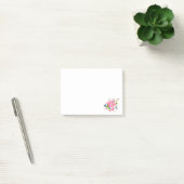 Wedding Pink Peony bunch of flowers Post-it Klebezettel (Büro)