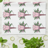 Wedding Pink Rose Boutonniere Bouquet Blumengroom Handtuch (Gefaltet)