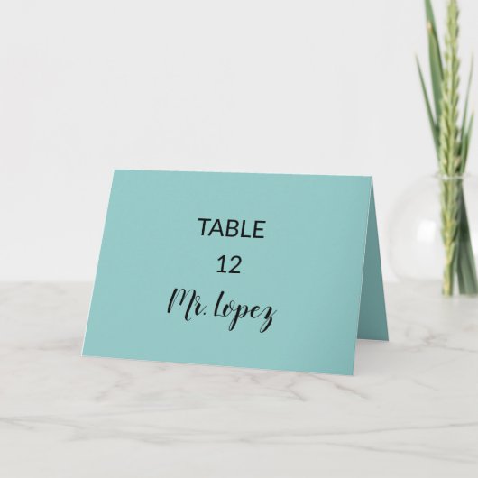 Wedding Place Card Paper - Table Decorations Dankeskarte (Vorderseite)