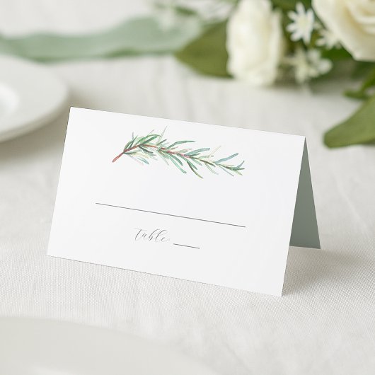 Wedding Place Cards Watercolor Rosemary Platzkarte