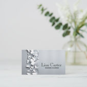 Wedding Planner Beauty Salon Butterfly Card Visitenkarte (Stehend Vorderseite)
