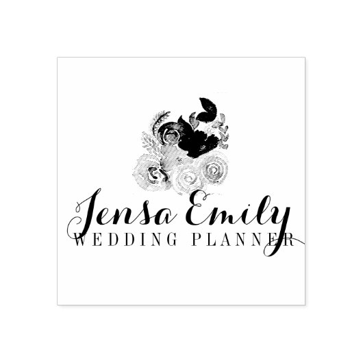 Wedding Planner Bouquet Logo Künstlerstudio Gummistempel (Prägung)