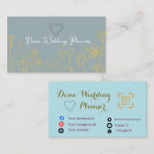 Wedding Planner Business Card  Visitenkarte (Vorne/Hinten)