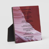 Wedding Plaque Apache Segnung Feel No Rain Fotoplatte (Vorderseite)