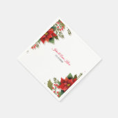 Wedding Poinsettia Napkins Serviette (Ecke)