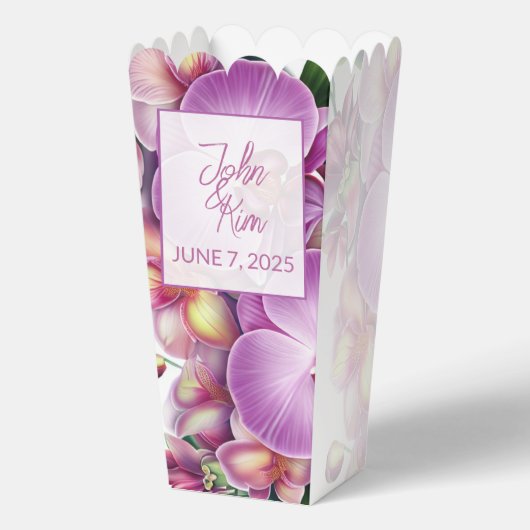 Wedding Popcorn Geschenkschachtel (Rückseite)