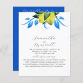 Wedding Program Botanical Lemons Leaves (Vorne/Hinten)