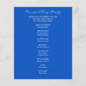 Wedding Program Botanical Lemons Leaves (Rückseite)